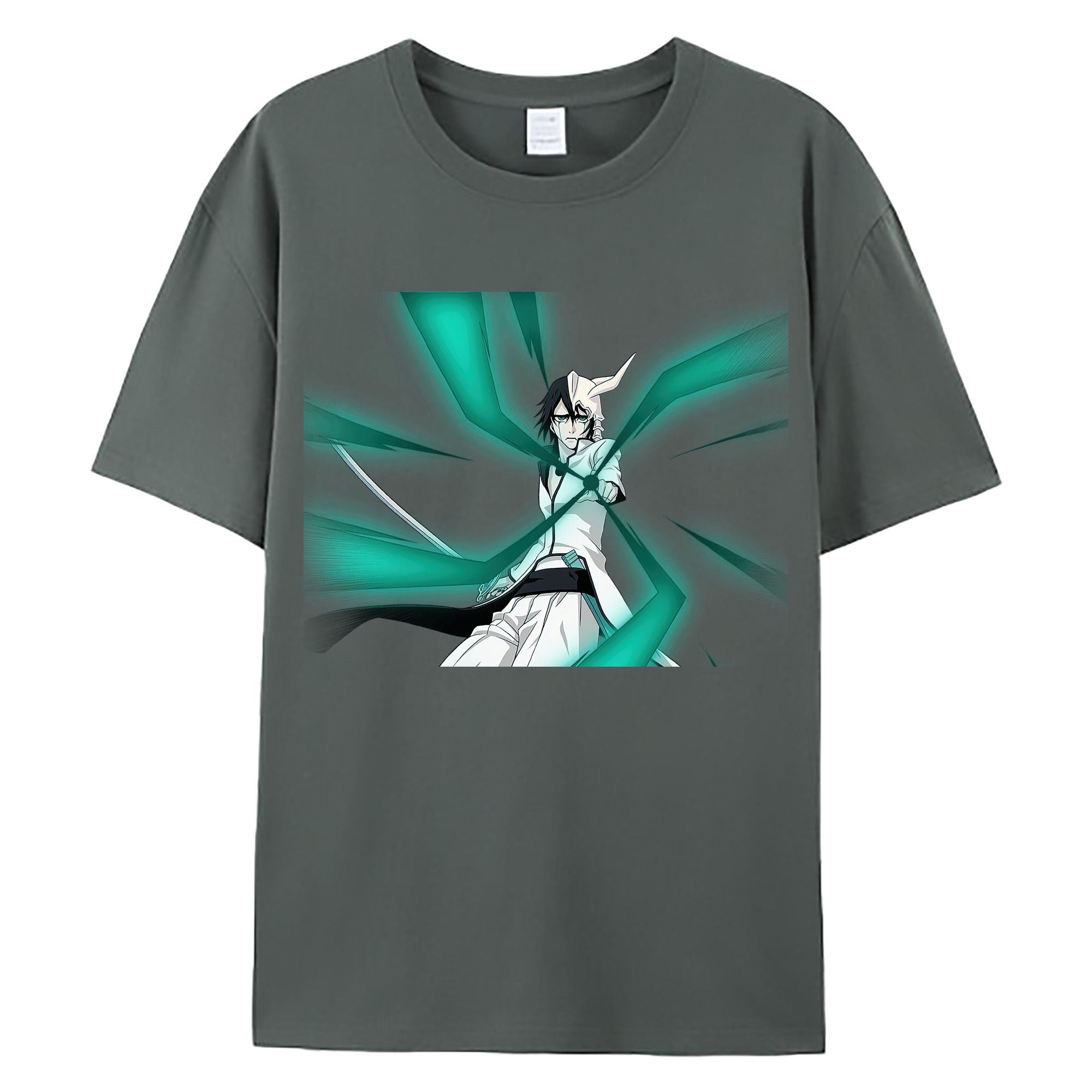 （画像用） ブリーチ ウルキオラ·シファー BLEACH Ulquiorra cifer 綿100％ メンズ半袖Tシャツ｜肌触りやわらか＆通気性